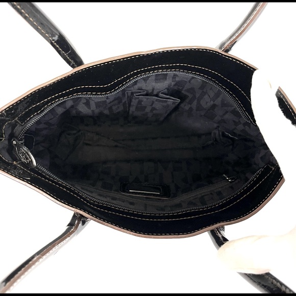 FURLA Black Patent Leather Shoulder Handbag - Picture 6 of 8